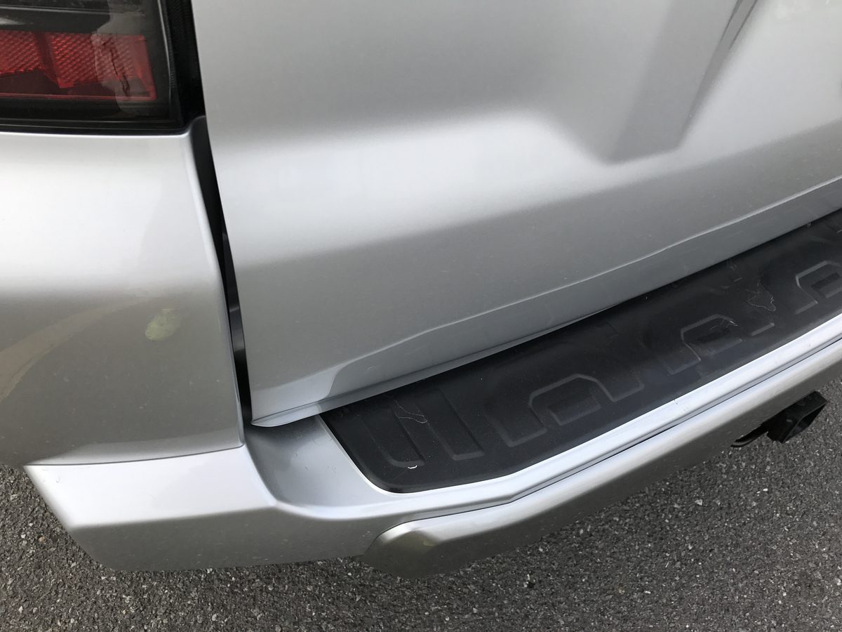 Toyota 4Runner rear liftgate after paintless dent repair